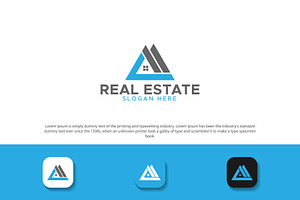 Letter m l real estate logo concept