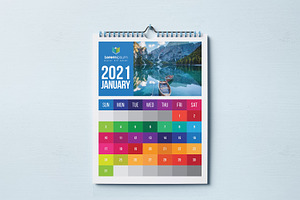 Colorful Calendar 2021