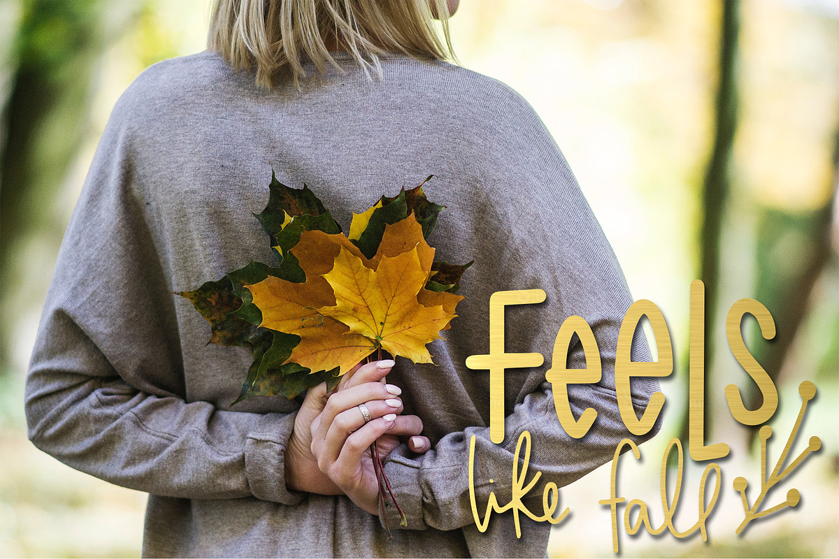Fall Phrases Font preview 4