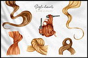 Hairdresser Collection, a Decorative Illustration by CrystalinaShop (Thumbnail 4 of 9)