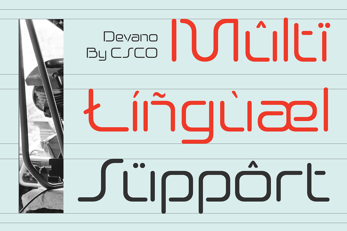 Devano – Futuristic Font, a Sans Serif Font by Craft Supply Co. (Photo 5 of 8)