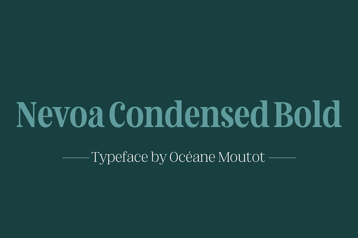 Nevoa Condensed Bold, a Script Font by OceaneM (Photo 1 of 7)