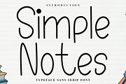 Simple Notes, a Sans Serif Font by FreshTypeINK (Thumbnail 1 of 6)