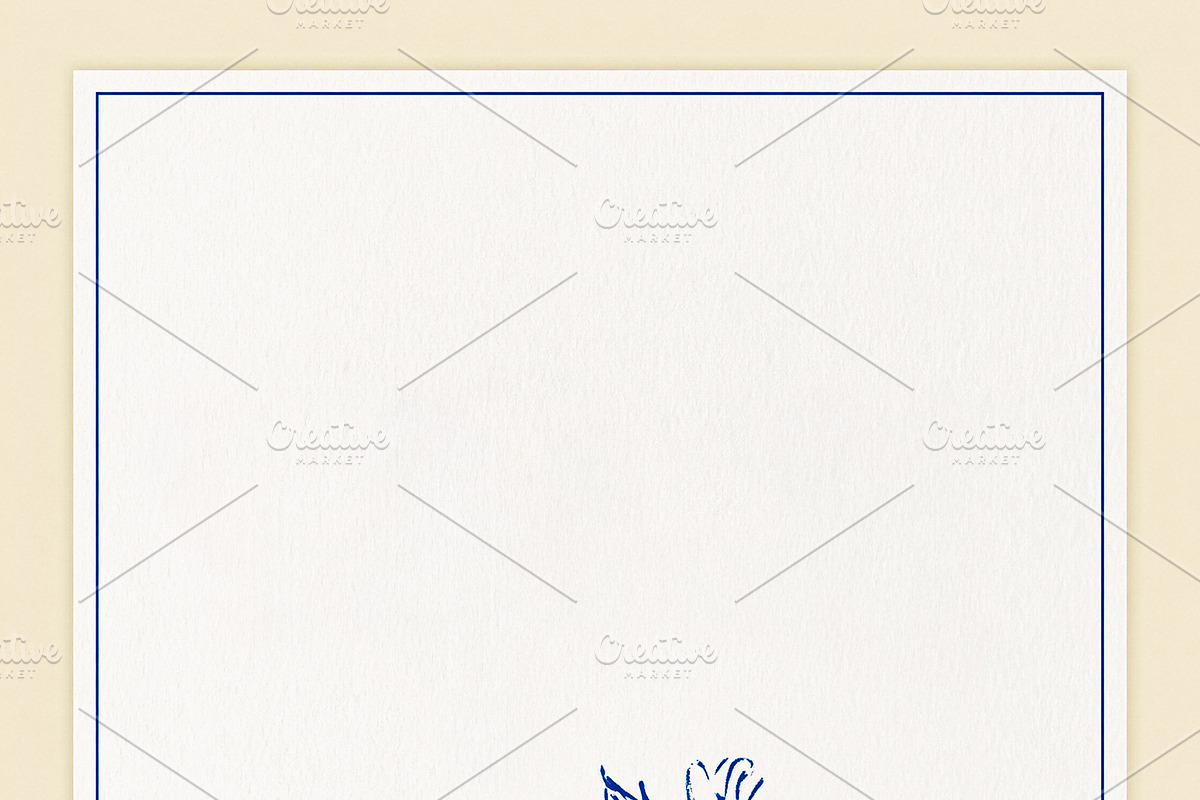 Elegant blue botanical sketch with leaves and flowers, creating, an Illustration by Studio ANNA (Photo 2 of 2)