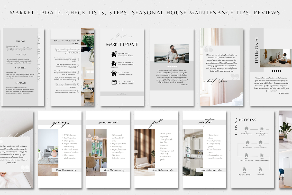 100 Real Estate Stories Template, a Social Media Template by ZoaniDesign (Photo 6 of 11)