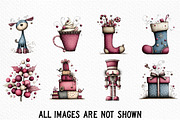 Whimsical Christmas Clipart, an Illustration by Craft Nest (Thumbnail 5 of 6)