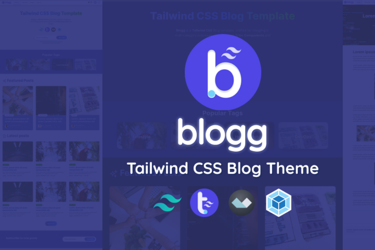 Blogg - Tailwind Theme (HTML + CSS), a HTML Template by tribo.studio (Photo 2 of 7)