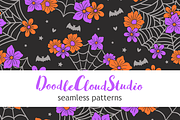 SET of 4 Halloween Seamless Pattern, a Pattern Graphic by Doodle Cloud Studio (Thumbnail 2 of 4)