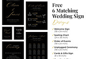 Black Gold Wedding Website Template, a Landing Page Template by Everyday Perfection (Thumbnail 7 of 10)