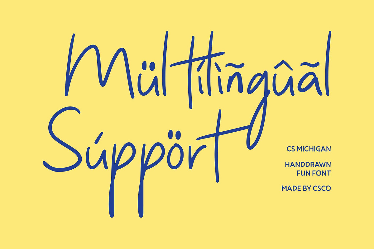 CS Michigan – Handwritten Font, a Handwritten Font by Craft Supply Co. (Photo 5 of 8)