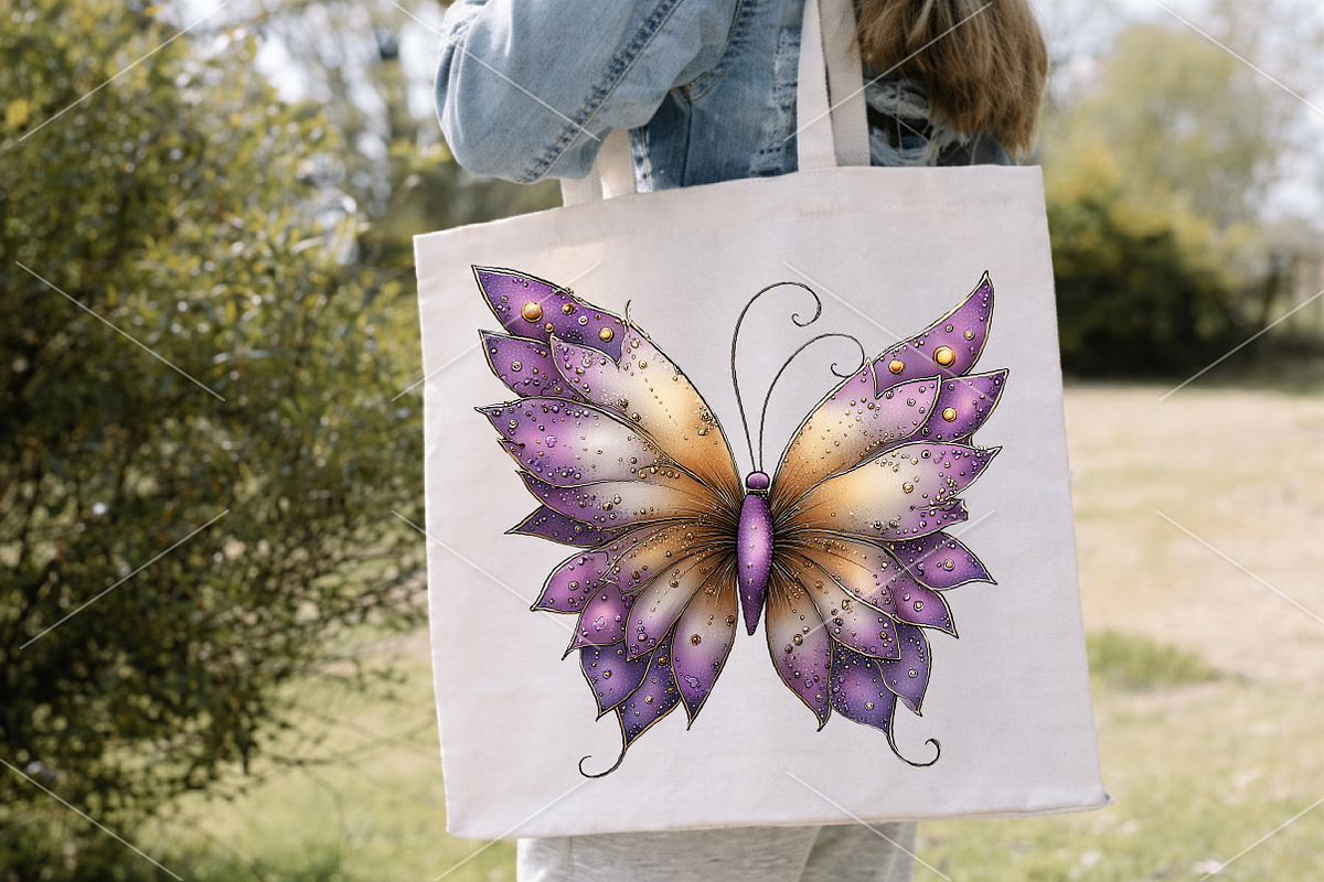 Whimsical Spring Butterfly Clipart, a Seasonal Illustration by Canvas Craft (Photo 6 of 7)