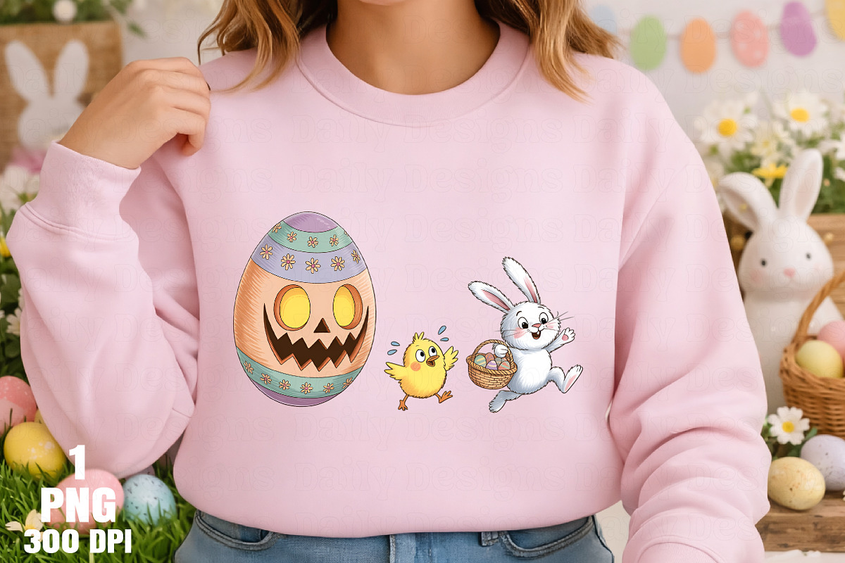 Funny Easter Monster PNG, an Illustration by Daily.Designs (Photo 2 of 5)