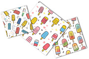 Summer Ice Cream Seamless Pattern, a Pattern Graphic by OK Design (Thumbnail 2 of 5)