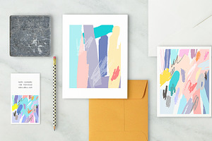 Abstractionism, a Stationery Template by Lera Efremova