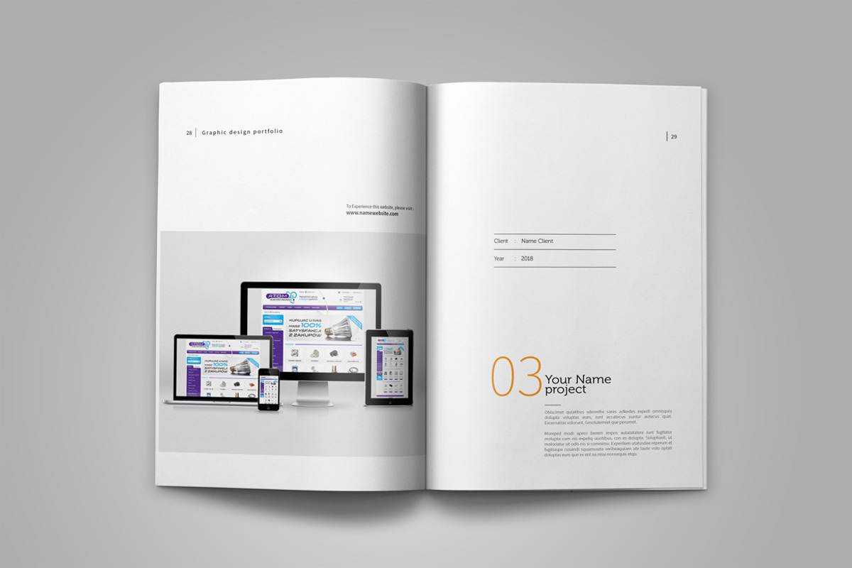 Graphic Design Portfolio Template, a Brochure Template by adekfotografia (Photo 19 of 42)