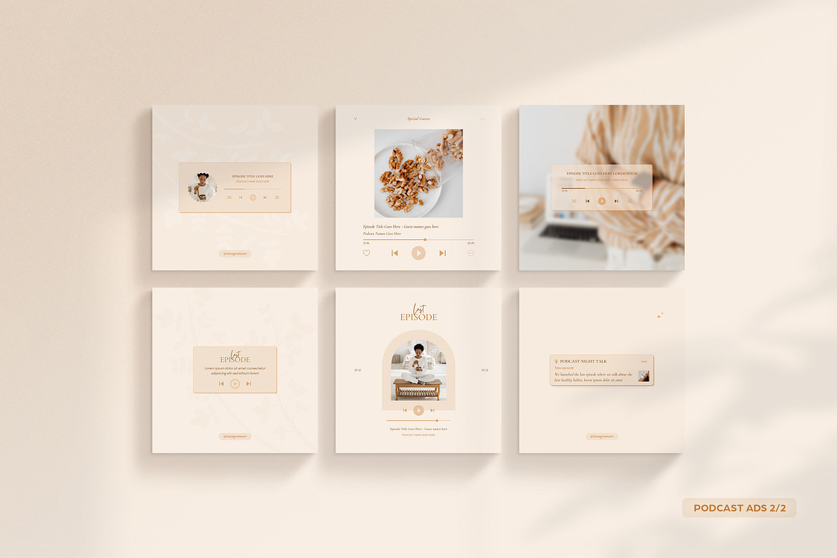 Wellness Social Media Kit CANVA, a Social Media Template by Wildnun Studio