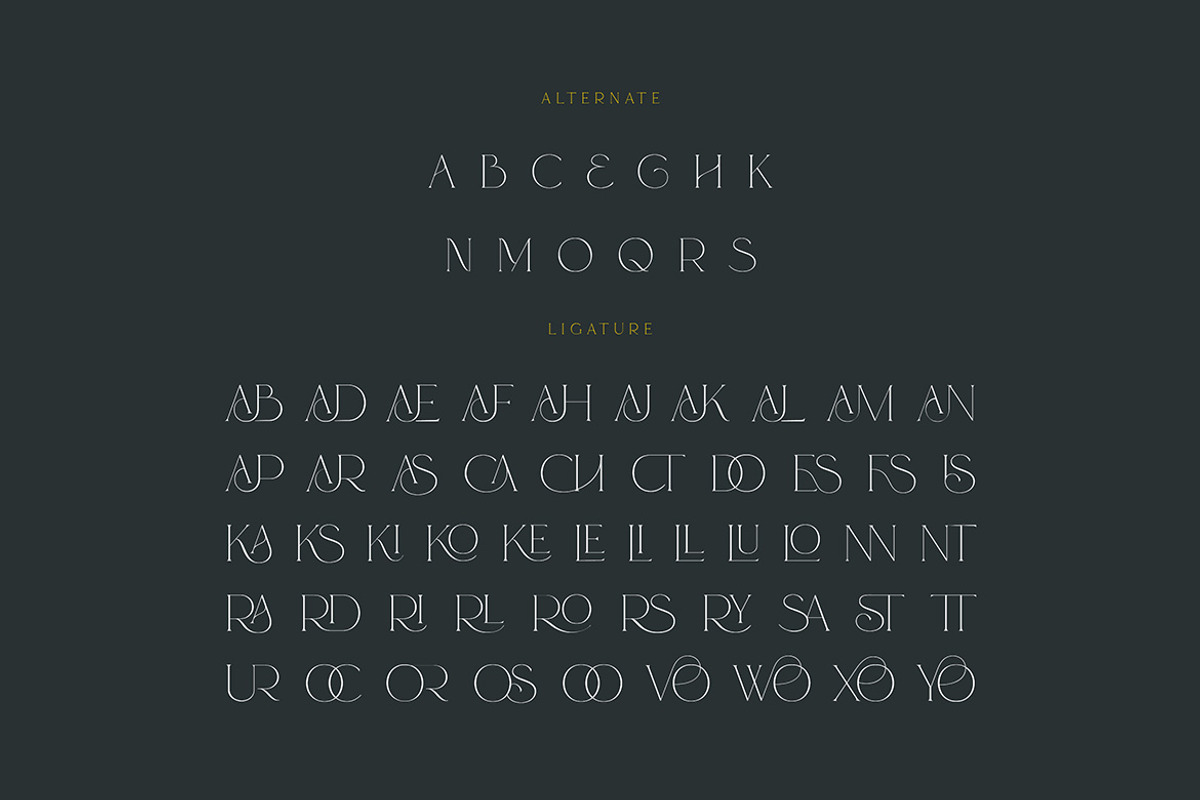 Trendy & Modern Fonts 3 - 10 Sets, a Sans Serif Font by Cruzine (Photo 41 of 47)