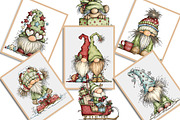 Whimsical Christmas Fluffy Gnome PNG, an Illustration by Creative Art (Thumbnail 10 of 11)