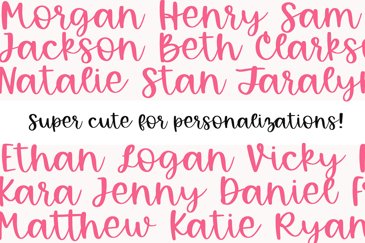 Girl Talk | Handwritten Script Font, a Script Font by KA Designs (Photo 5 of 11)