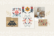 Folk Reflection | flora and fauna, a Decorative Illustration by Olia (Thumbnail 10 of 11)