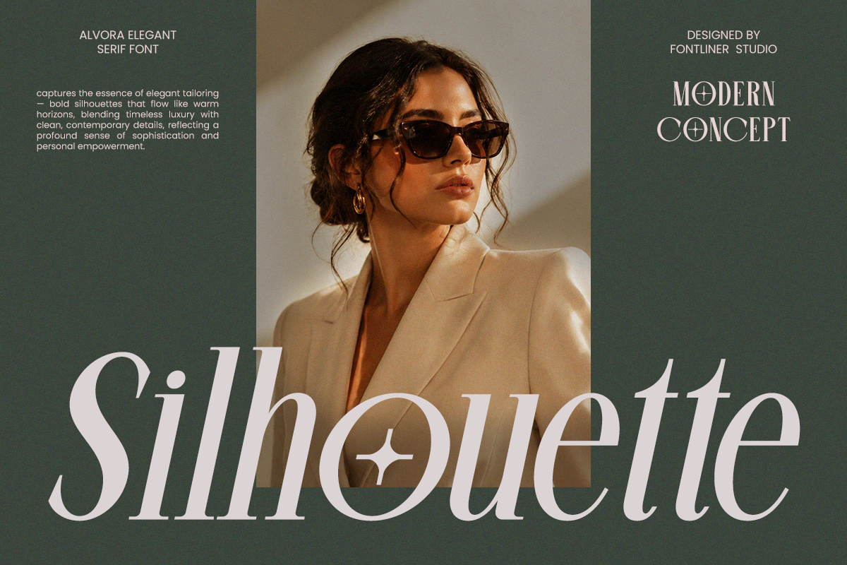 Alvora - Luxury Serif Font, a Serif Font by Font Liner (Photo 5 of 9)