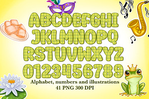 Princess alphabet clipart bundle