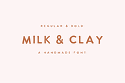 MILK & CLAY | handwritten sans serif, a Sans Serif Font by Loryn Ipsum (Thumbnail 1 of 12)