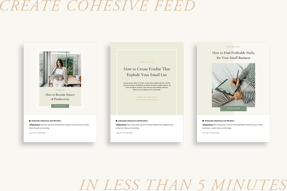 Instagram Pack for Infopreneurs, a Social Media Template by Ralony (Photo 7 of 8)