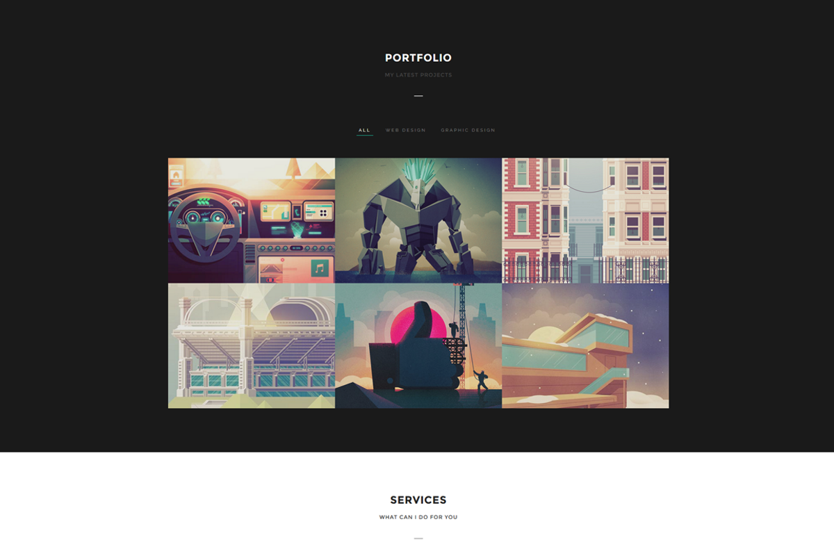 Bold - Personal Resume and Portfolio, a Bootstrap Template by Linewp (Photo 5 of 5)