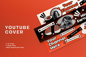 Beige Japanese Food Youtube Cover, a Social Media Template by graphicook
