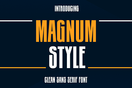 Magnum Style, a Sans Serif Font by RADesigns21
