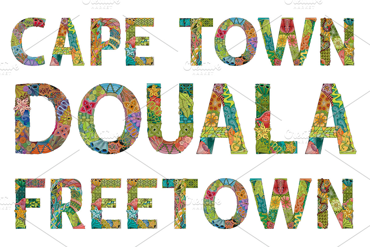 Biggest cities in Africa, an Object Graphic by Watercolor fantasy (Photo 5 of 5)