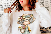 Whimsical summer grandma clipart, an Illustration by SinaCreation (Thumbnail 5 of 8)