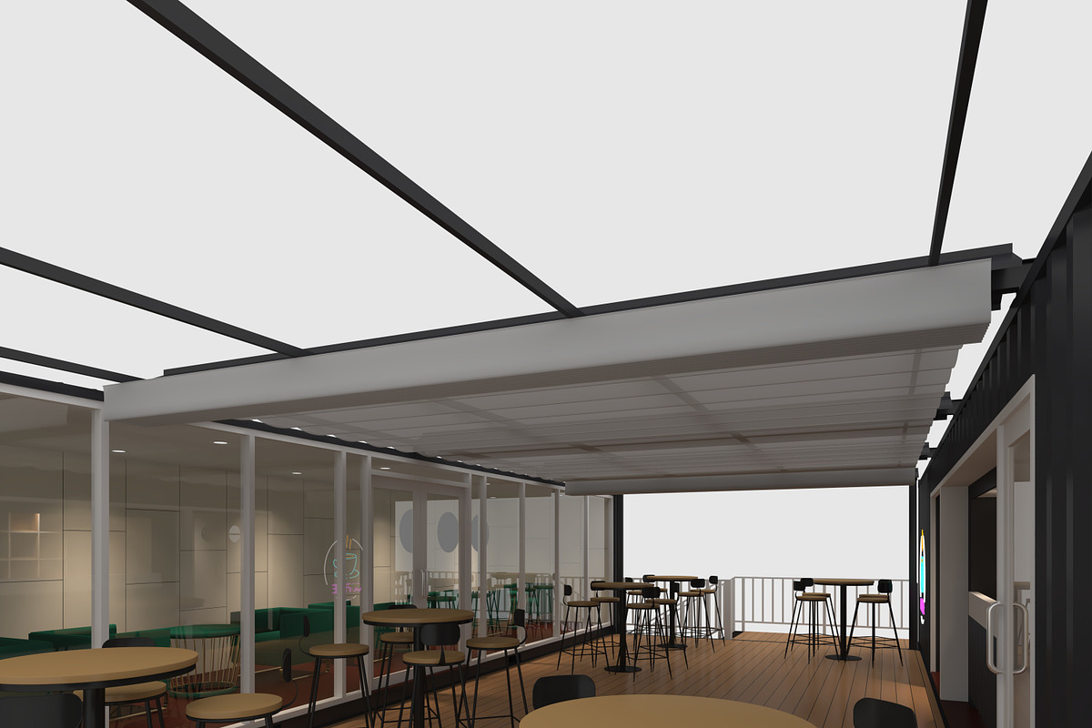 3D Model Container Cafe 13, an Architecture 3D Model by SR 3D Visual (Photo 10 of 20)