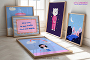 Girls-Nursery Wall Art-Whimsy Prints, a Background Graphic by Essentially Nomadic (Thumbnail 5 of 14)