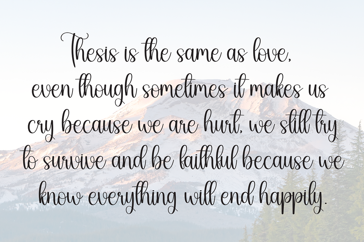 Joyful | Script Font, a Handwritten Font by Scratchones (Photo 6 of 9)