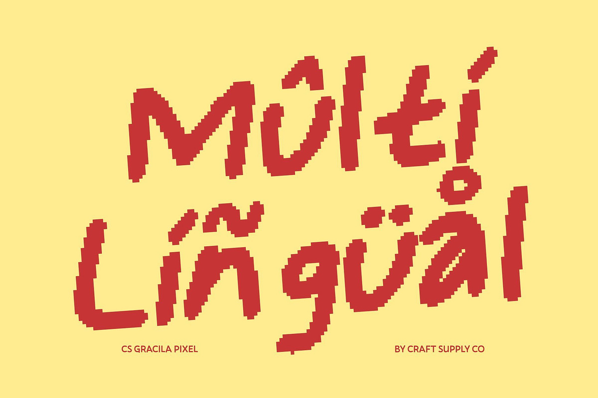 CS Gracila Pixel, a Handwritten Font by Craft Supply Co. (Photo 5 of 8)