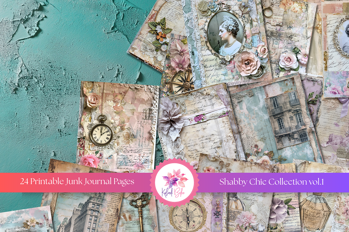 24 Vintage Shabby Chic, a Graphic by Kalindiprints (Photo 7 of 10)