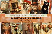 NOSTALGIC CIRCUS CLIPART, a Person Illustration by Daring Digies (Thumbnail 1 of 10)