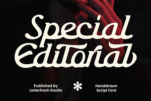 Special Editorial, a Script Font by Letter Fresh