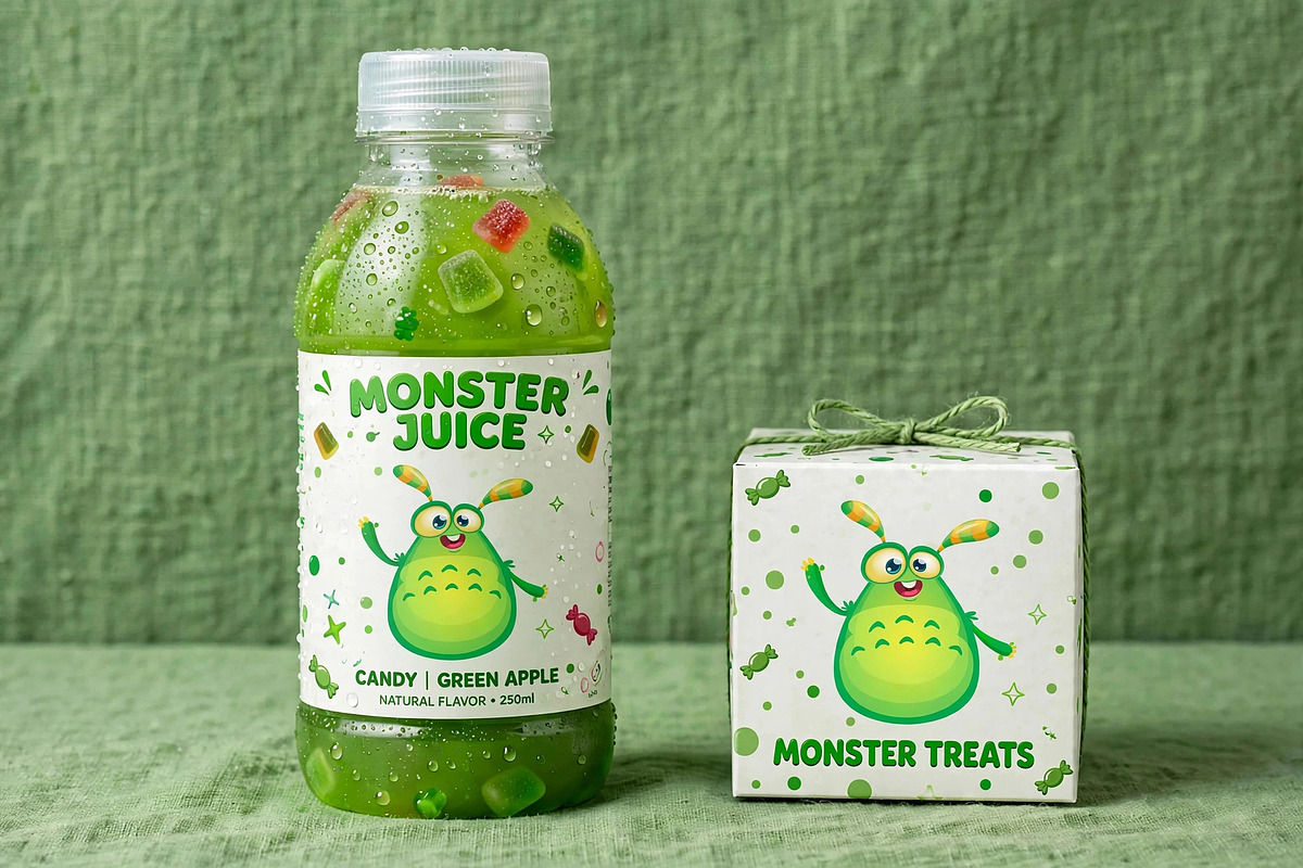Gummy Grins - 6 Cute Monsters, a Decorative Illustration by D R A W K M A N (Photo 4 of 7)