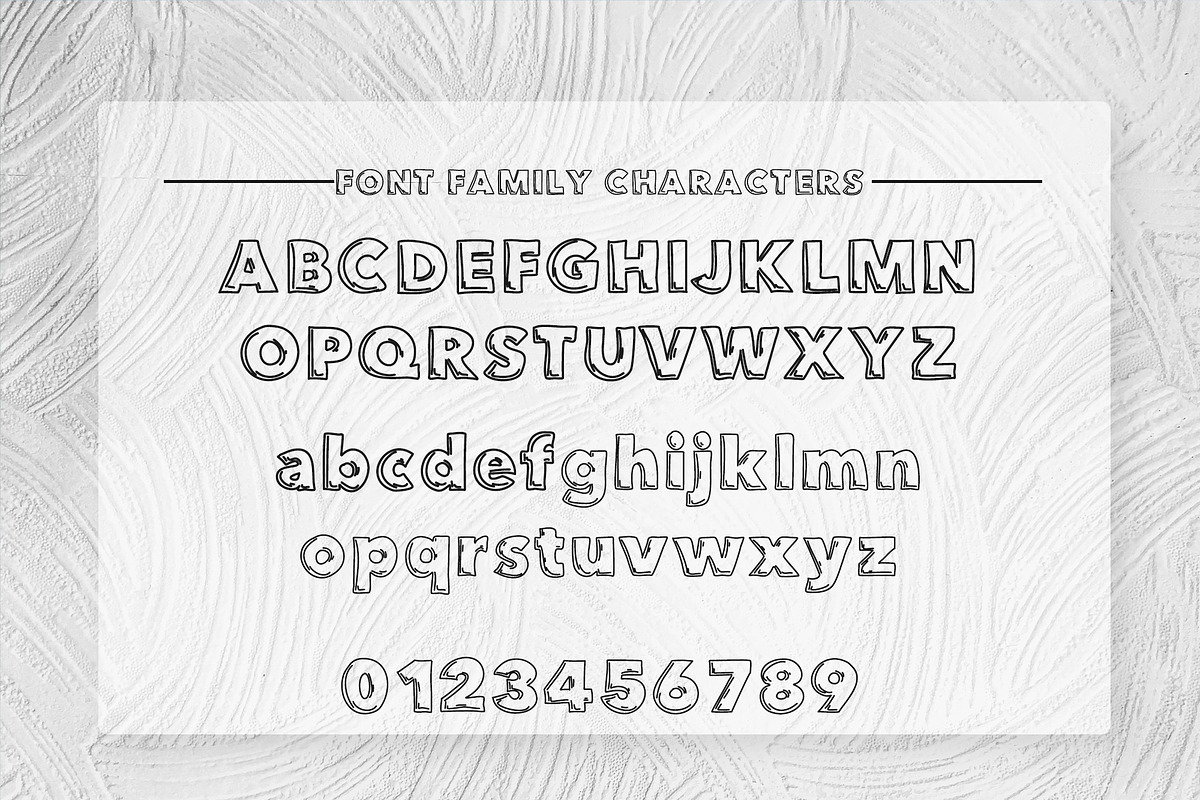 Blueprint-Graffittis Font, a Handwritten Font by Character (Photo 2 of 3)