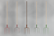 Pitchfork set, an Object 3D Model by mockupzz (Thumbnail 2 of 5)