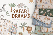Safari Dreams – Kids Safari Seamless, a Pattern Graphic by Point and Poem (Thumbnail 1 of 14)