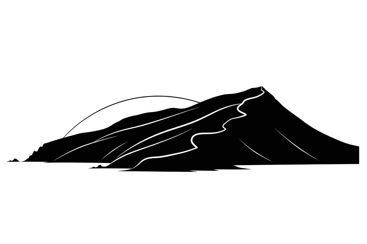 Coastal cliff shoreline view Silhoue, a Graphic by hafijul (Photo 3 of 14)
