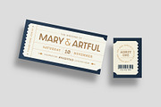 Wedding Ticket Template, an Invitation Template by BrandPacks (Thumbnail 3 of 5)