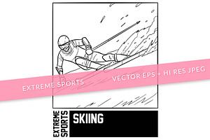 Extreme Sports Coloring