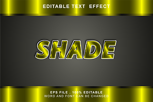 Shade Text Effect Editable