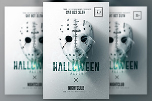 Halloween Minimalist Flyer v3, a Flyer Template by Rome B Creation