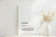Purpose - Home Decor Poster, a Texture Graphic by YG STUDIO (Thumbnail 1 of 6)